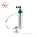 Empty steel portable oxygen10L gas cylinder for medical